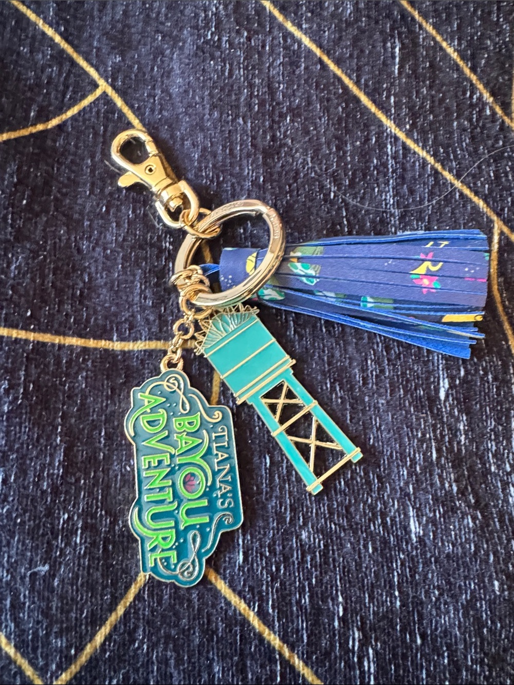 Disney Disneyland, Tiana’s Bayou adventure, keyring bag charm NWOT